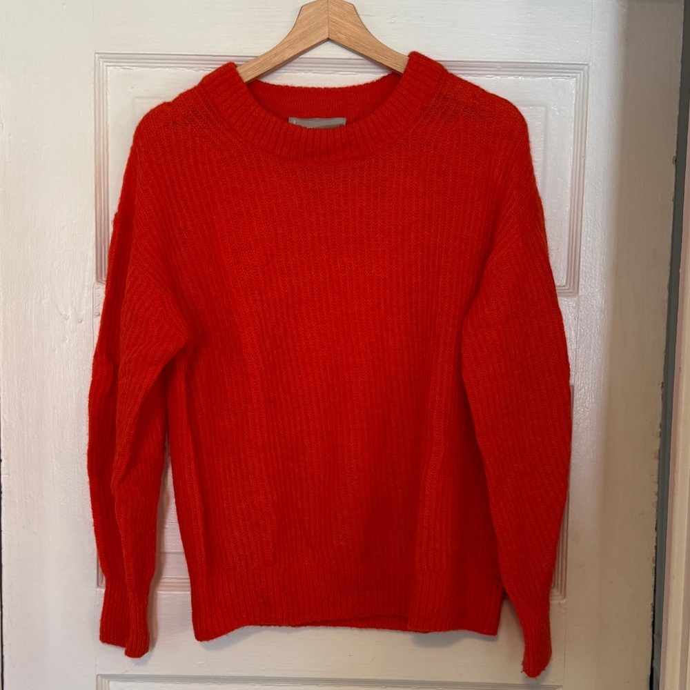 Everlane Red Orange Alpaca Sweater